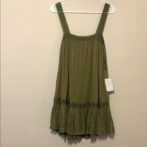 Free People Olive Green Dress